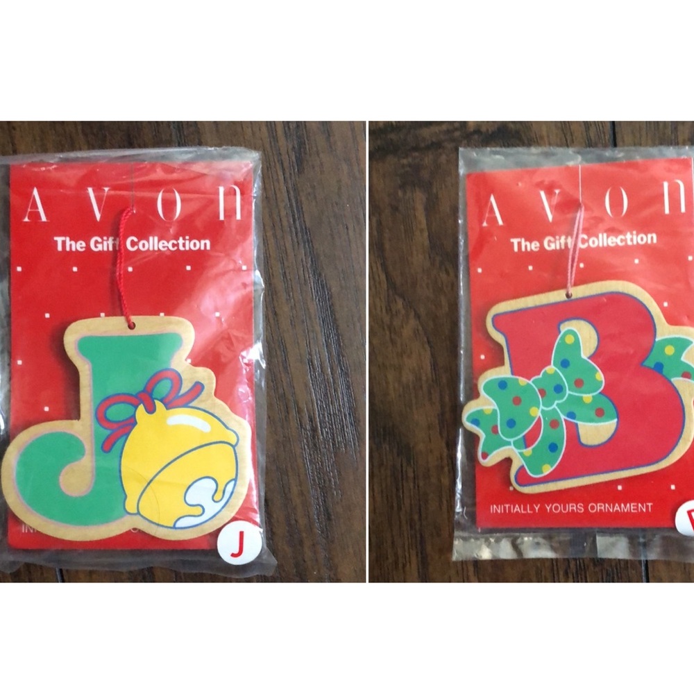 BRAND NEW Avon Vintage Initially Yours Ornaments
